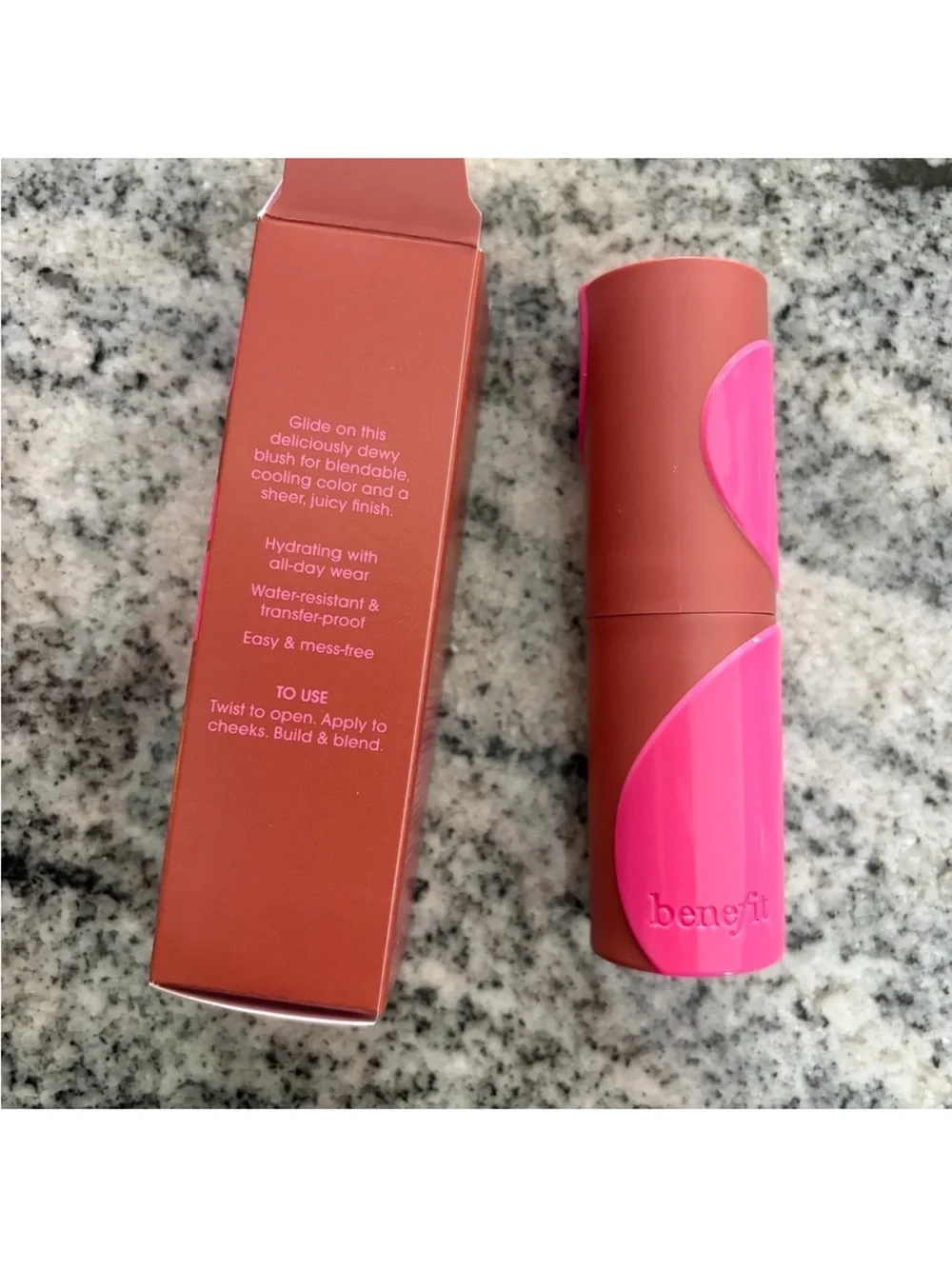 Benefit Juice stick dewy gel blush stick Pink brand new Foxy